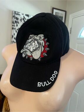 Bulldogs adjustable cap hat one size glitter animal dog lover  Baseball